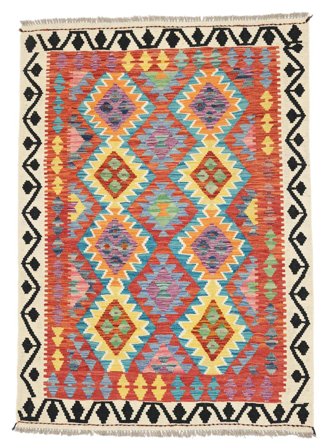 Small Kilim Afghan Old Style Rug 124X171 Wool