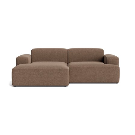 Madrid chaiselong sofa, venstrevendt - Nordic Brun - 240x101x73 - Sofa, chaiselong