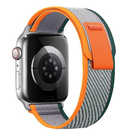 Trail Loop Strap For Apple Watch Band 44mm 40mm 45mm 41mm 42mm 38mm 44 45 Mm Correa Armbånd Iwatch Series 7 6 3 Se 8 Ultra 49mm Orange-Green 38 40 