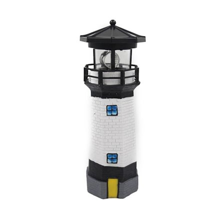 Soldrevet Fyr LED Roterende Fyr Hage Lys Plen Lampe Dekorativ Terrasse Dekorativ