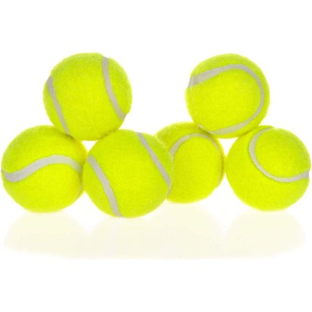 6-pack tennisbollar för hundar, husdjur, sportbollar, medium, 2,5 tum, hundbollsleksaker för träning