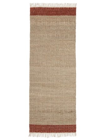 Klein Alesso Teppich - Hellbraun/Rost 80X250 Wolle