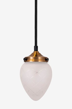 Globen Lighting - Riippuvalaisin Juni 11 Hiottu - Valkoinen - Riippuvalaisimet - - Homeroom