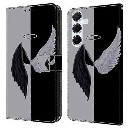 Samsung Galaxy A36 5G/A56 5G -kotelo magneettilukolla, 3D-kuvioitu nahkalompakko puhelinkotelo