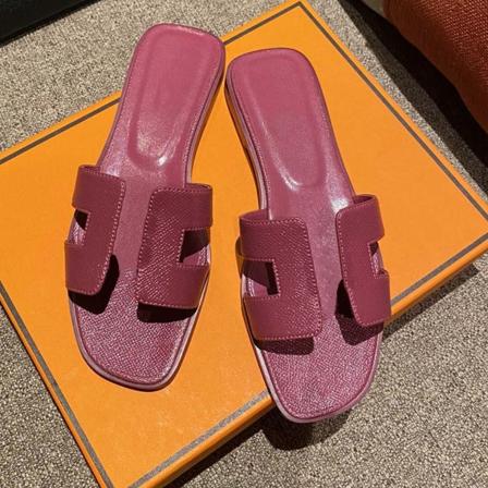 Sexy Sandals Naisten rantatossut Klassiset litteät nahkaiset naisten tossut 12 36