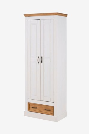 Loft24 - Selma garderob med 2 dörrar och 1 låda - Vit - Garderober - Från Homeroom