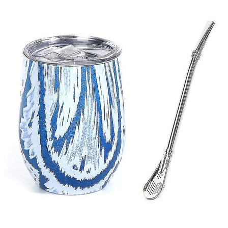 Moderne Mate Kopp og Bombilla Yerba Mate Kopp Dobbel Vegget Rustfritt Stål Swig