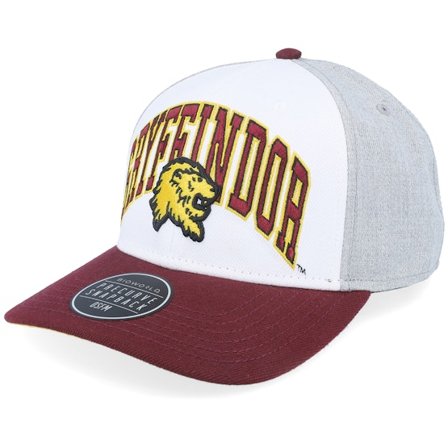 Bioworld - Blanc adjustable Casquette - Harry Potter Gryffindor White/Burgundy/Heather Grey Adjustable @ Hatstore