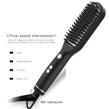 Svart hår massage borste hårbotten kam Rakt hår jon introd