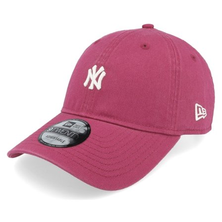 New Era - Rojo unconstructed Gorra - New York Yankees Mini Washed 9TWENTY Cherry Jam Dad Cap @ Hatstore
