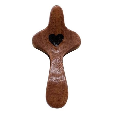 Træ Fidget Kors, Cross My Heart Opmuntrings Gave, Træ Lomme Kors, Angst Komfort Minde Gave til Børn Voksne