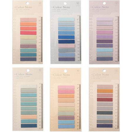 1200 st Klistermärken för Indexering av Böcker, Skrivbara Sidor