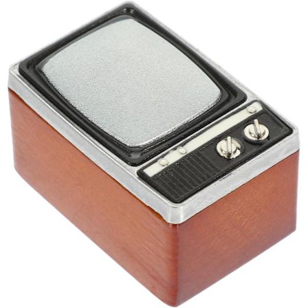 Miniatyyri Retro TV-lelu - Vintage-lasten lelu - Pöytäkoriste - Nukkekodin tarvikkeet - Miniatyyritalon malli