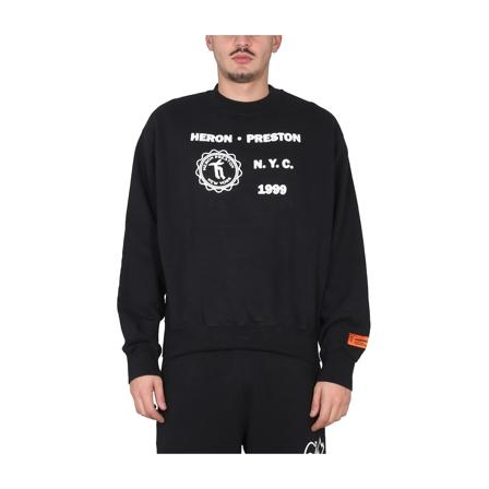 Heron Preston Crewneck Sweatshirt Sort, Herre Sweatshirts