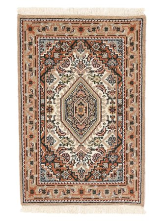 Oriental Bidjar Indo Rug 60X90 Brown/Beige Wool, India