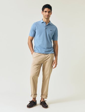 Lexington Clothing Pique Polo Shirt - Blue - S
