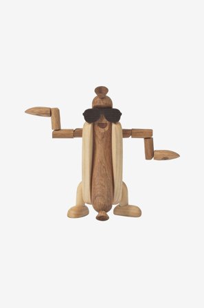 Spring Copenhagen - Tre Dekorasjon Harry Hot Dog 11 cm - Natur - Pynteting - Fra Homeroom
