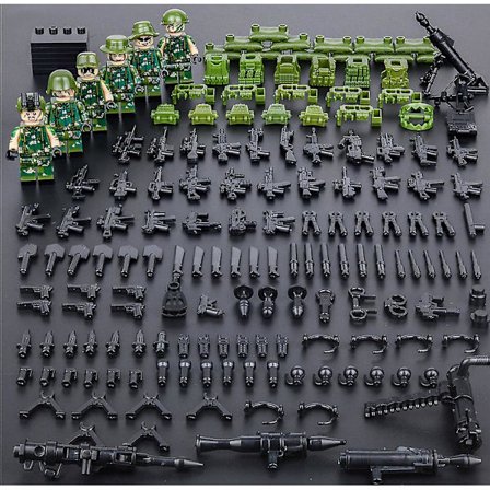 Byggklossar Militärfigurer Överlevnad Specialpolis Pussel Montering Pojkleksaker_Present