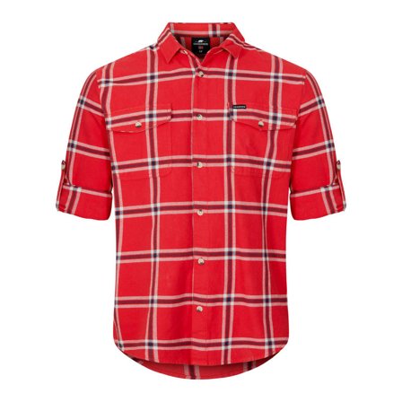 Gridarmor Grimo LS Flannel Shirt Men Men long-sleeved shirts Red XL