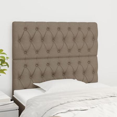 Vidaxl Huvudgavlar 2 St Taupe 90x7x78/88 Cm Tyg Taupe