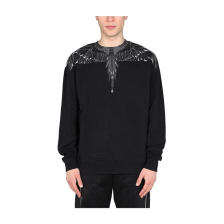 Marcelo Burlon, Sweatshirt Wings Zwart, Heren, Maat:L