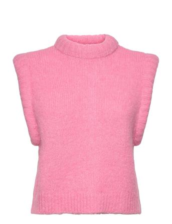 Slfrandi Knit Vest Pink Selected Femme