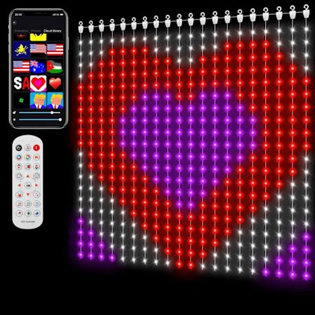 Gardin snöflingeljusslinga, 96 LED-lampor, 4 meter snöflingeljusslinga, 8 lägen, lämplig för juldekoration Varmvit