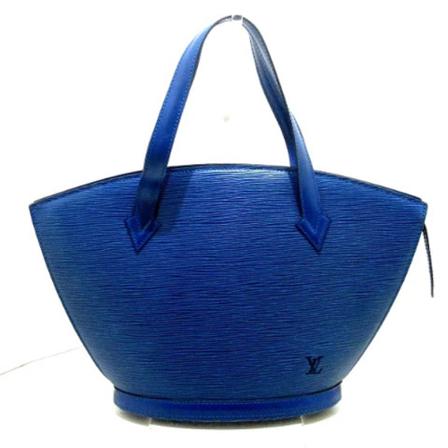 Louis Vuitton Vintage, Pre-owned Leather Saint Jacques Bag Blauw, Dames, Maat:ONE Size