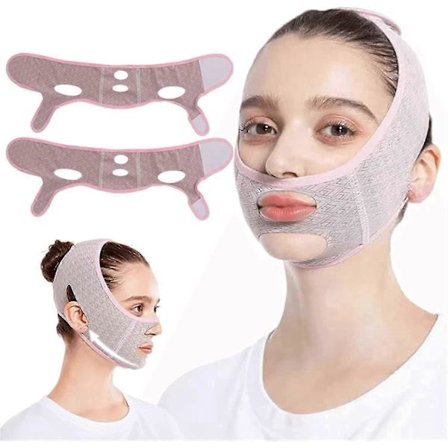 Beauty Face Sculpting Sleep Mask, Gjenbrukbare V Line Formende Masker, V Line Løftende Maske Ansikts Slankende Stropp - Dobbelthake Reduserer 
