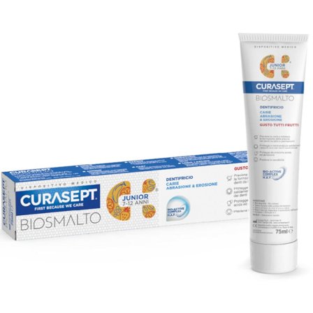Curasept Biosmalto Dentifricio Junior 75ml 7-12 Anni Bambini