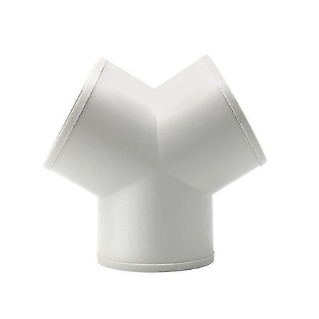 Fantronix 150 mm sirkulær lik ventilasjon Y-stykke splitter for runde ventilasjonskanaler - 6 tommer hvit PVC