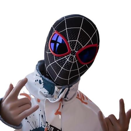 Spider-Man maske blå linse rollespil - Børn