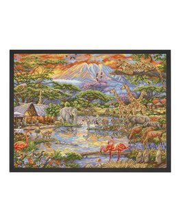 Broderikit Billede Savanne - LetiStitch