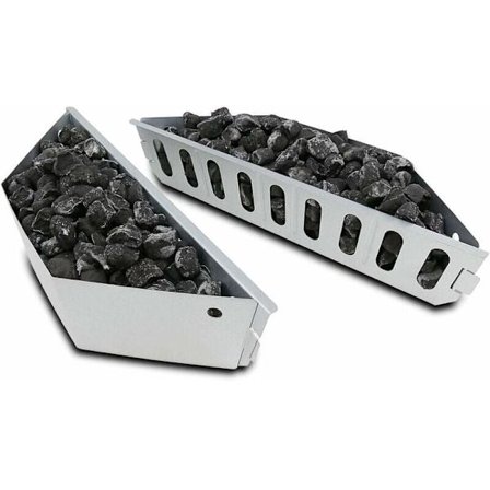 Kulkurve til Weber 7403, One Touch, Master Touch og alle andre 47 57 67 cm kulgrill, kulkurv til direkte og indirekte varme, sæt med 2