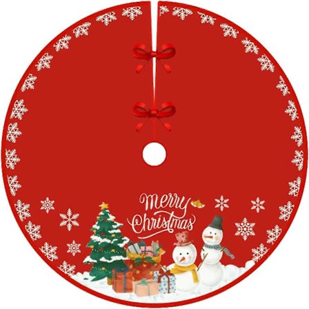 90 cm diameter julgransmatta, julgransmatta, julgransfot, dekoration (stil 6)