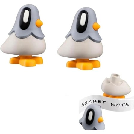 Blob Duva med Magnetisk Fot och Hemligt Fack för Meddelanden, Kreativ 3D-printad Duva med Dold Förvaring, för Förvaring av Små Meddelanden, 