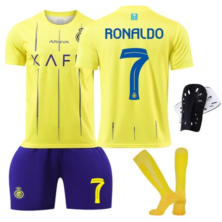 2023-2024 Al-Nassr FC Fotbollsdräkter för barn nr 7 Ronaldo Ronaldo 7 M