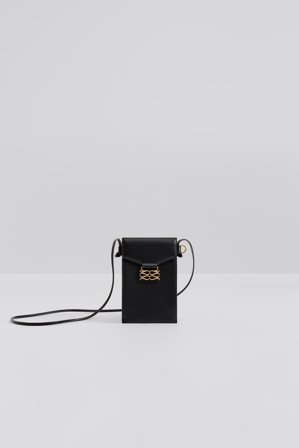 Malina - Monogram smartphone-tasche - One Size - Black
