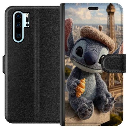 Kompatibel Tegnebogsetui til Huawei Huawei P30 Pro Farverig gruppeillustration af stiliserede drejkarakterer i moderne popstil med venskabstema