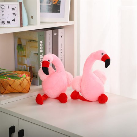 Flamingo - nio tums plyschleksaker