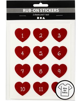 Rub-on kalendersiffror