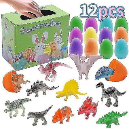 Påskeæg Overraskelsesæg til Børn Drenge Piger 12 stk