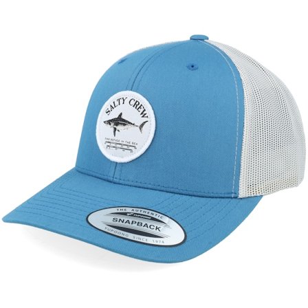Salty Crew - Bleu trucker Casquette - Bruce Steelblue/Silver Trucker @ Hatstore
