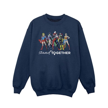 DC Comics Girls Women Of DC Stand Together Sweatshirt 7-8 år