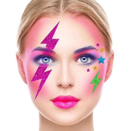 Kasvotarrat Lightning Glitter