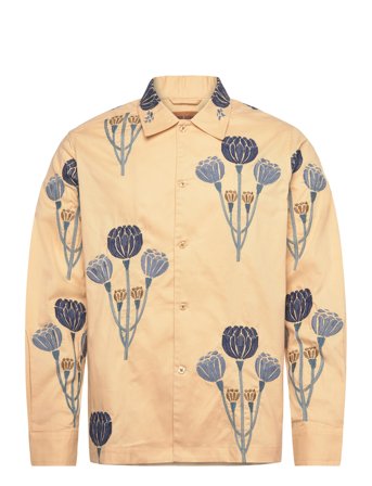 Mmgflow Embroidery Shirt Beige Mos Mosh Gallery