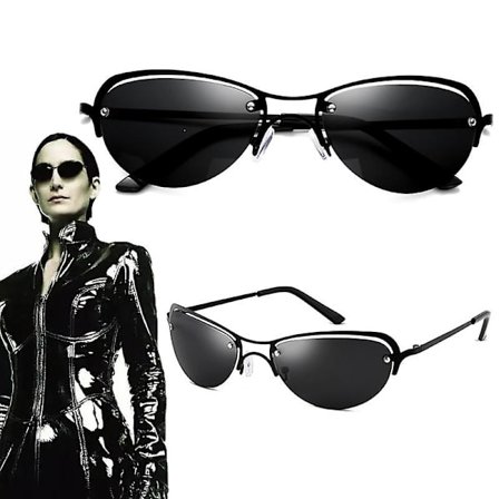 Film The Matrix Trinity Cosplay-briller Unisex-briller Briller uden stel Metal Mode Kørsel Solbriller Tilbehør Rekvisitter