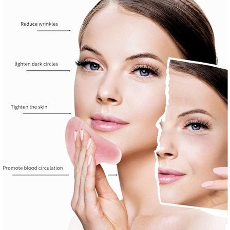 Gua Sha - Ansikts Gua Sha-stein - Rosékvarts Gua Sha - Hjerteformet Stein Ansiktsbehandling - Anti-rynkemassasjeverktøy for ansikt - (rosa)