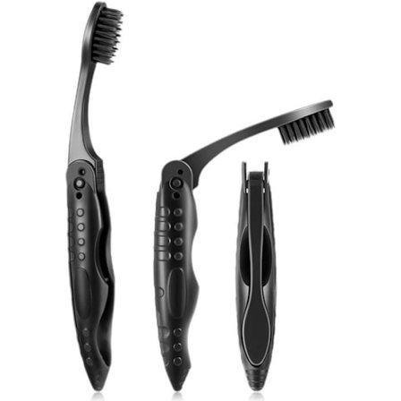 Sammenleggbare reisetannbørster i bulk med myke og komfortable børstehår - Merke - Modell - Voksen - Unisex