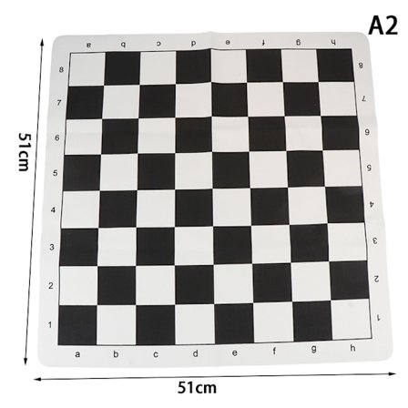 PU Leather Soft Tournament sjakkbrett for barns utdanning